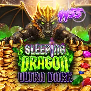 Cenário gótico e dragão dourado no jogo Sleeping Dragon Ultra Dark